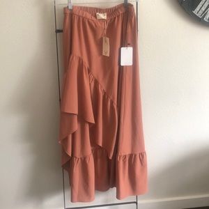 COPY - NWT Joyfolie Bae Skirt in Light Cedar sz Women’s L